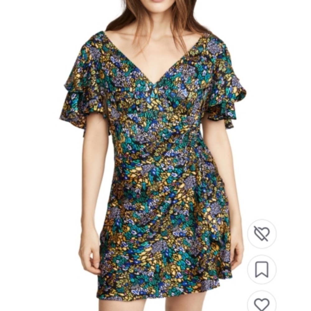 Tanya Taylor Multicolor silk Floral Dress